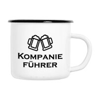 Emaille Tasse Kompanief&uuml;hrer...