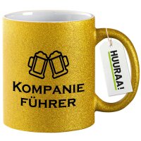 Glitzertasse Kompanieführer Schützenfest 330ml