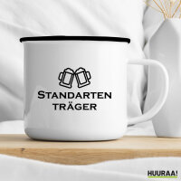 Emaille Tasse Standartenträger Schützenfest 300ml Vintage Emaille Becher
