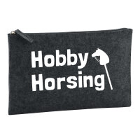 Kulturbeutel Hobby Horsing Steckenpferd 1 Liter Filz...