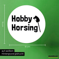 Aufkleber Hobby Horsing Steckenpferd 10cm Sticker