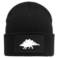 Beanie Stegosaurus Dinosaurier Black Mütze