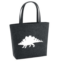 Filzshopper Stegosaurus Dinosaurier 22 Liter Filztasche