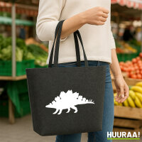 Filzshopper Stegosaurus Dinosaurier 22 Liter Filztasche