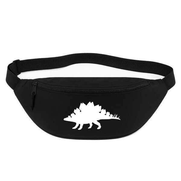 Bauchtasche Stegosaurus Dinosaurier 2,5 Liter Black Crossbody Bag