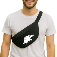 Bauchtasche Stegosaurus Dinosaurier 2,5 Liter Black