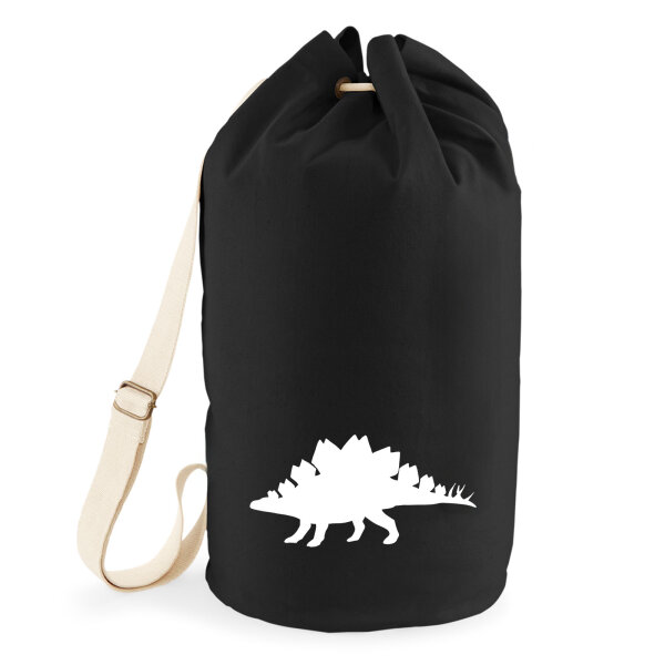 Seesack Stegosaurus Dinosaurier 20 Liter Rucksack Black
