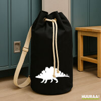 Seesack Stegosaurus Dinosaurier 20 Liter Rucksack Black