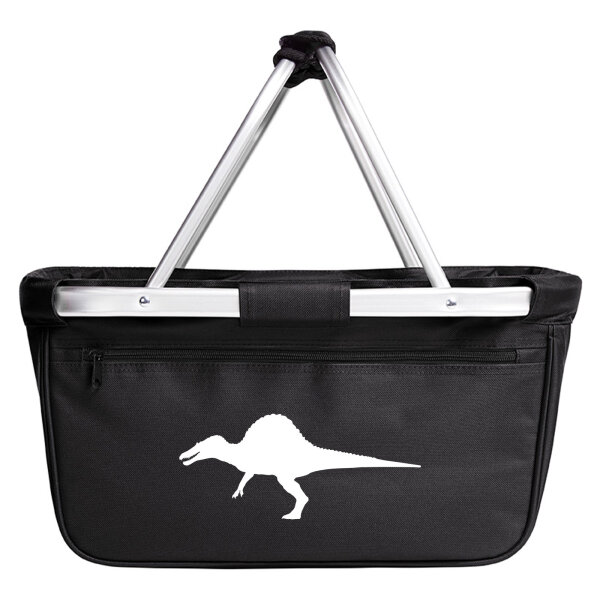 Einkaufskorb faltbar Spinosaurus Dinosaurier 20 Liter Tragekorb Black