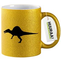 Glitzertasse Spinosaurus Dinosaurier 330ml