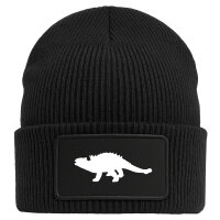 Beanie Ankylosaurus Dinosaurier Black Mütze