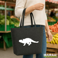 Filzshopper Ankylosaurus Dinosaurier 22 Liter Filztasche