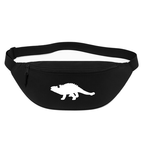 Bauchtasche Ankylosaurus Dinosaurier 2,5 Liter Black Crossbody Bag