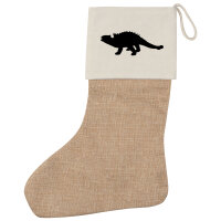 Weihnachtsstrumpf Ankylosaurus Dinosaurier Beige