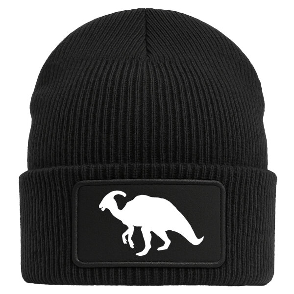 Beanie Parasaurolophus Dinosaurier Black Mütze