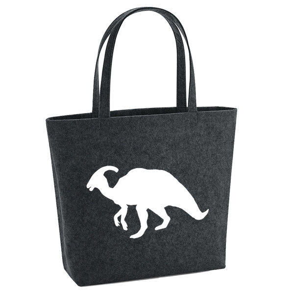 Filzshopper Parasaurolophus Dinosaurier 22 Liter Filztasche
