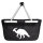 Einkaufskorb faltbar Parasaurolophus Dinosaurier 20 Liter Tragekorb Black