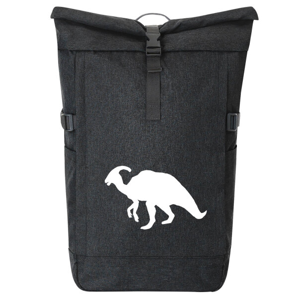 Kurierrucksack Parasaurolophus Dinosaurier 30-44 Liter Black Melange