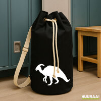 Seesack Parasaurolophus Dinosaurier 20 Liter Black