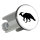 Waschbeckenstöpsel Parasaurolophus Dinosaurier 4cm Abflussstopfen