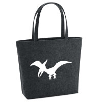 Filzshopper Pteranodon Dinosaurier 22 Liter Filztasche