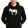 Unisex Hoodie Esel Silhouette Größe S-3XL