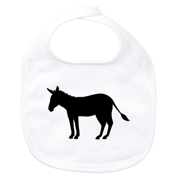 Baby Lätzchen Esel Silhouette