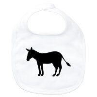 Baby Lätzchen Esel Silhouette