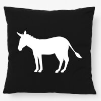 Kissen Esel Silhouette 40x40cm