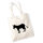 Jutebeutel Esel Silhouette 10 Liter