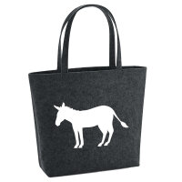 Filzshopper Esel Silhouette 22 Liter Filztasche