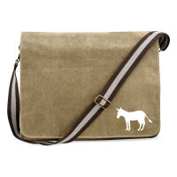 Umhängetasche Esel Silhouette 14 Liter