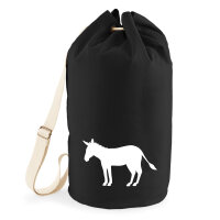 Seesack Esel Silhouette 20 Liter Rucksack Black