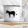 Emaille Tasse Esel Silhouette 300ml Vintage Emaille Becher