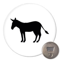 Magnet Esel Silhouette 59mm Kühlschrankmagnet...