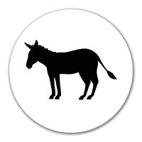 Aufkleber Esel Silhouette 10cm Sticker