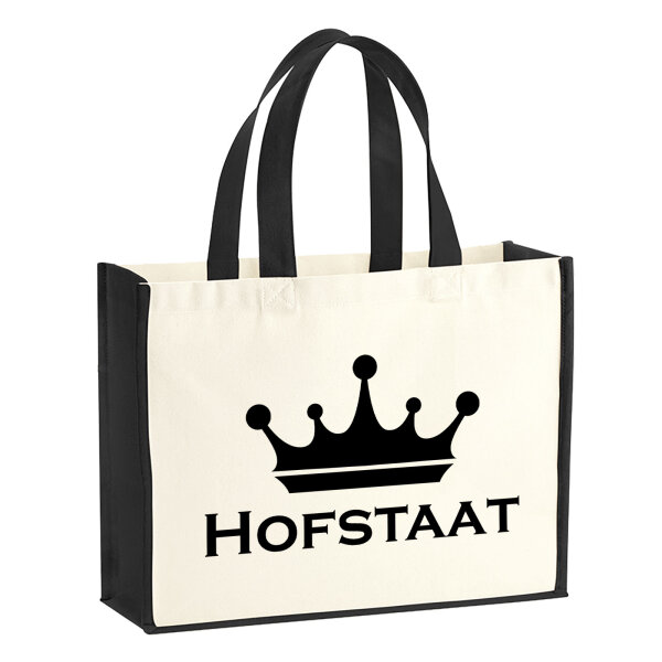 Jutetasche Hofstaat Schützenfest 21 Liter Black