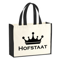 Jutetasche Hofstaat Schützenfest 21 Liter Black