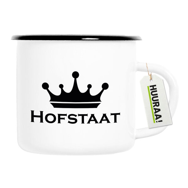 Emaille Tasse Hofstaat Schützenfest 300ml Vintage Emaille Becher