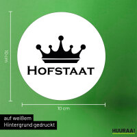 Aufkleber Hofstaat Schützenfest 10cm Sticker