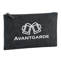 Kulturbeutel Avantgarde Schützenfest 1 Liter Filz Charcoal Kosmetiktasche