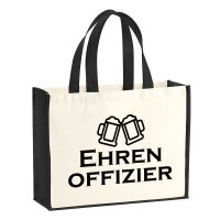 Jutetasche Ehrenoffizier Schützenfest 21 Liter Black