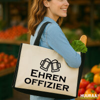 Jutetasche Ehrenoffizier Schützenfest 21 Liter Black