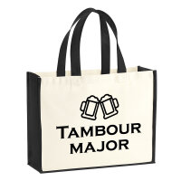 Jutetasche Tambourmajor Schützenfest 21 Liter Black
