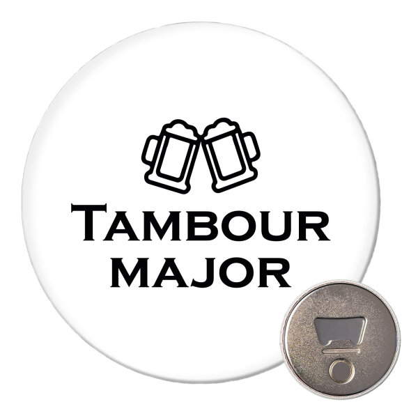 Magnet Tambourmajor Schützenfest 59mm Kühlschrankmagnet Flaschenöffner