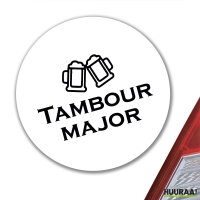 Aufkleber Tambourmajor Schützenfest 10cm Sticker