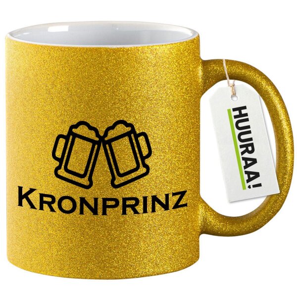 Glitzertasse Kronprinz Schützenfest 330ml
