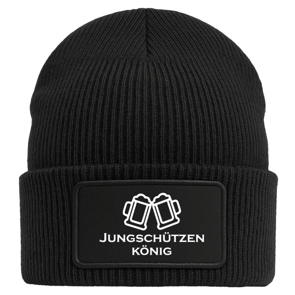 Beanie Jungschützenkönig Schützenfest Black Mütze