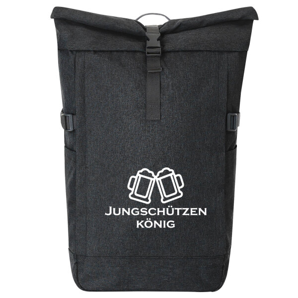 Kurierrucksack Jungschützenkönig Schützenfest 30-44 Liter Black Melange