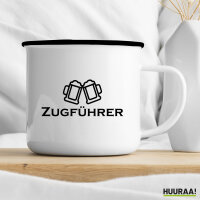 Emaille Tasse Zugführer Schützenfest 300ml Vintage Emaille Becher